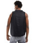 ASOS DESIGN smart relaxed satin vest in black