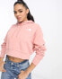 The North Face Trend cropped hoodie in pink