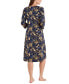 Women's Floral 3/4-Sleeve Nightgown