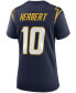 Women's Justin Herbert Los Angeles Chargers Alternate Game Jersey