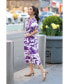 Malie Smocked Purple Midi Dress