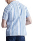 Men's Sinap Striped Short Sleeve Button-Front Camp Shirt