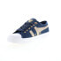 Gola Coaster CLA561 Womens Blue Canvas Lace Up Lifestyle Sneakers Shoes 10