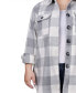 Plus Size Long Sleeve Twill Shirt Jacket