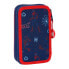 SAFTA Double Filling Spider-Man Neon Pencil Case 28 units