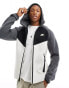 Nike Tech Fleece zip thru hoodie in off white