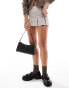 Pull&Bear PU barrel shoulder bag in black