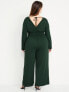 Waist-Defined V-Neck Jumpsuit