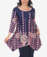 Plus Size Rella 3/4 Sleeve Tunic Top