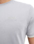 Barbour International Philip tonal tipped t-shirt in light grey