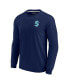 Men's and Women's Deep Sea Blue Seattle Kraken Super Soft Long Sleeve T-shirt