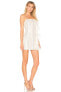 Tularosa Cait Ruffle Marshmallow Stripped One-Shoulder Mini Dress size M 149284