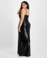 Trendy Plus Size Sequin V-Neck Gown