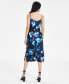 Women's Floral-Print Bias-Cut Midi Dress, Created for Macy's