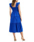 Women's Smocked Ruffle-Sleeve Tiered Dress