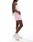 ASOS DESIGN denim a line short in pink stripe