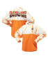 Women's Orange Distressed Cleveland Browns Vintage-Like Bamboo Spirit Jersey Long Sleeve T-shirt