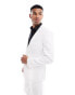 ASOS DESIGN slim fit suit jacket in white