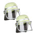 2er Set Feuerwehrhelm mit Blaulicht