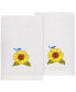 Textiles Turkish Cotton Girasol Embellished Bath Towel Set, 2 Piece