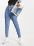 Levi's high waisted mom jeans in light wash