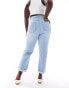 DTT Plus Veron relaxed fit mom jeans in light blue wash