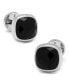 Faceted Onyx Cushion Cufflinks