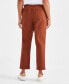 Petite Embellished Pull-On Twill Pants, Created for Macy's