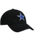 Men's Black Dallas Cowboys Primary Clean Up Adjustable Hat