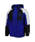 Men's Blue, Black TRACKHOUSE RACING The Body Check Half-Snap Pullover Jacket