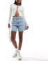 Levi's high waist baggy denim shorts in light blue