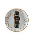 Holiday Magic Nutcracker 4 Piece Dessert Plate Set