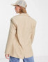 Bershka core oversized blazer in camel