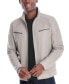 Men's Perforated Faux Leather Moto Jacket, Created for Macy's