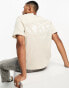 Jack & Jones Originals relaxed t-shirt with globe back print in beige