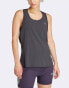 adidas Performance Adizero running tank top in black