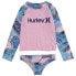 HURLEY Set Girl Long Sleeve Full Zip Rashguard