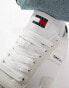 Tommy Jeans retro cupsole trainers in white and black