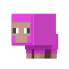 MINECRAFT Moving Head Magenta Sheep figure