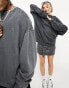 Reclaimed Vintage unisex oversized sweat in washed charcoal