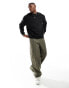 Weekday relaxed heavyweight jersey sweatshirt in Black