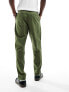 ASOS DESIGN tapered chinos in dark green