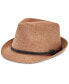 Men's Paper Straw Vintage-Inspired Fedora Hat