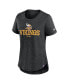 Men's and Women's Heather Black Minnesota Vikings Fashion Tri-Blend T-Shirt