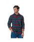 Men's Organic Flannel Shirt with Suede Detail