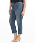 Plus Size Valentina High Rise Straight Leg Cropped Jeans