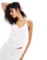 Lindex pointelle pyjama tank top in white