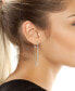 Stone Chain Hoop Earrings