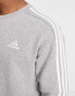 adidas Sportswear Essentials 3 stripes sweatshirt in grey