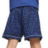 Puma Hoops X Golf Cheetah Print Short Mens Blue Casual Athletic Bottoms 62287101